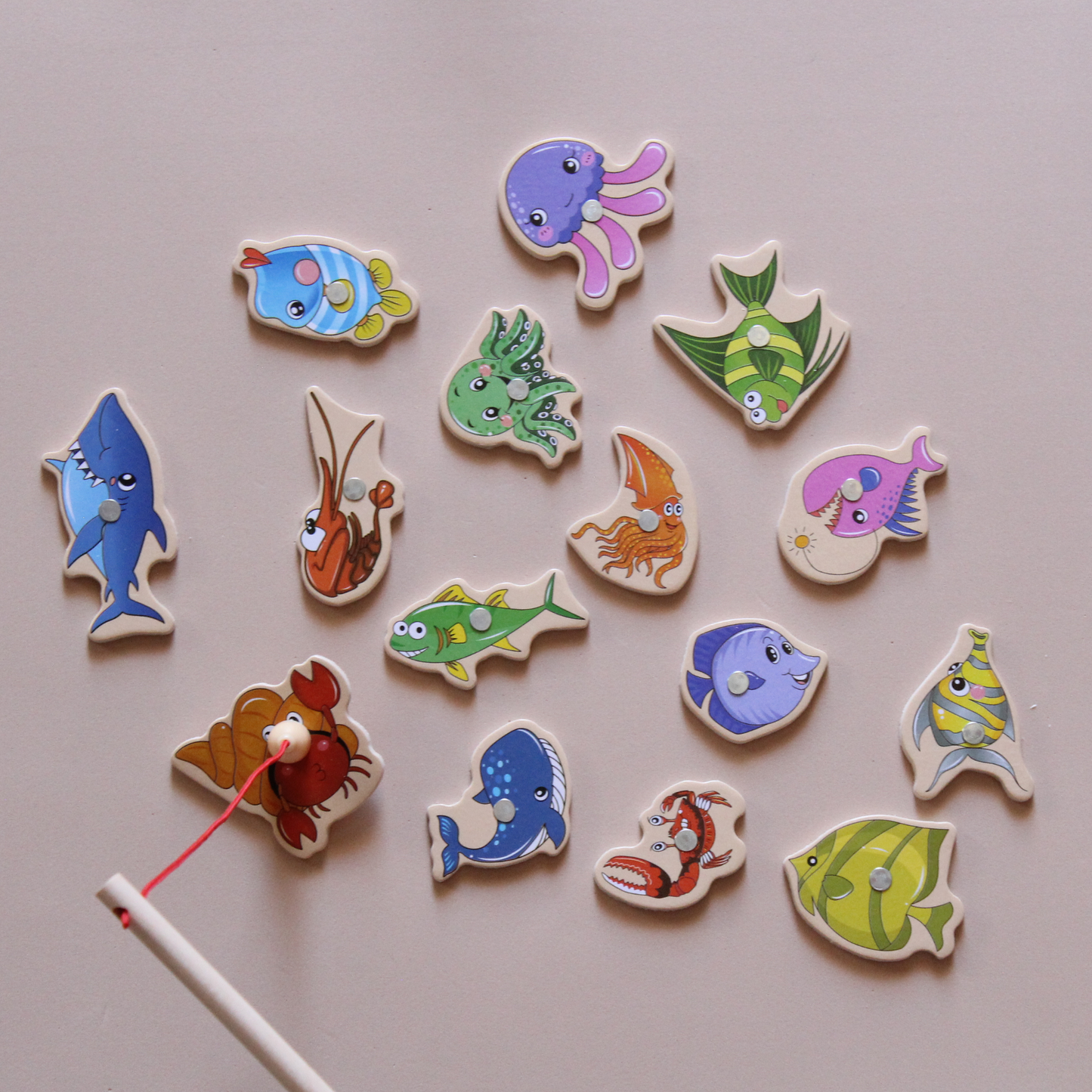 Juego de pesca magnético