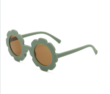 Lentes de sol de flor
