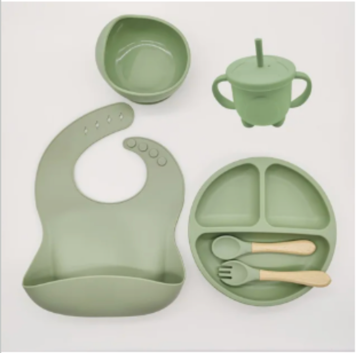 Set de alimentación 6 piezas verde