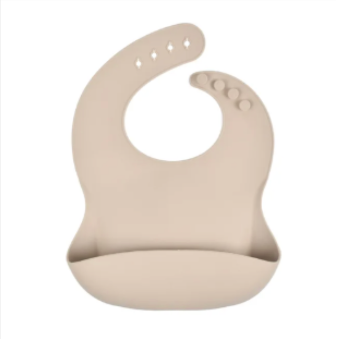 Babero impermeable ajustable color beige