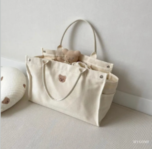 Bolso de lona con adaptación a carriola