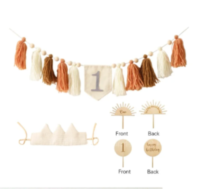 Kit de decoración para festejo terracota