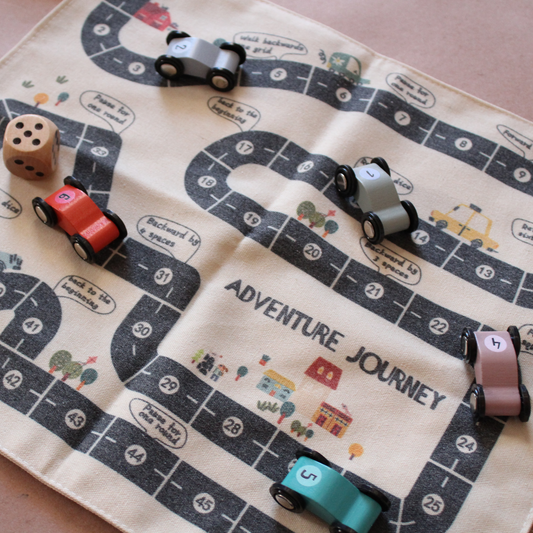 Juego de carros con doble pista