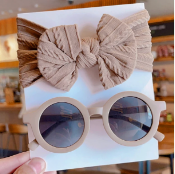 Set de diadema con lentes lila